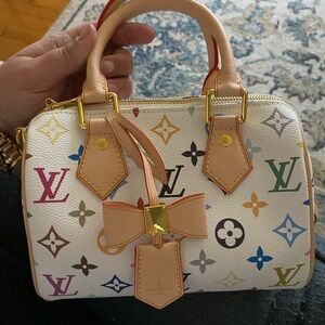 Louis Vuitton White Multicolor Mini Bag